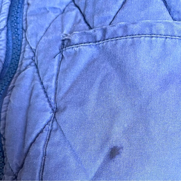 Stitchy Fish Blue Quilted Kids Size 8 (youth) Coat/Jacket,‎ Full Zip up front - Picture 6 of 8